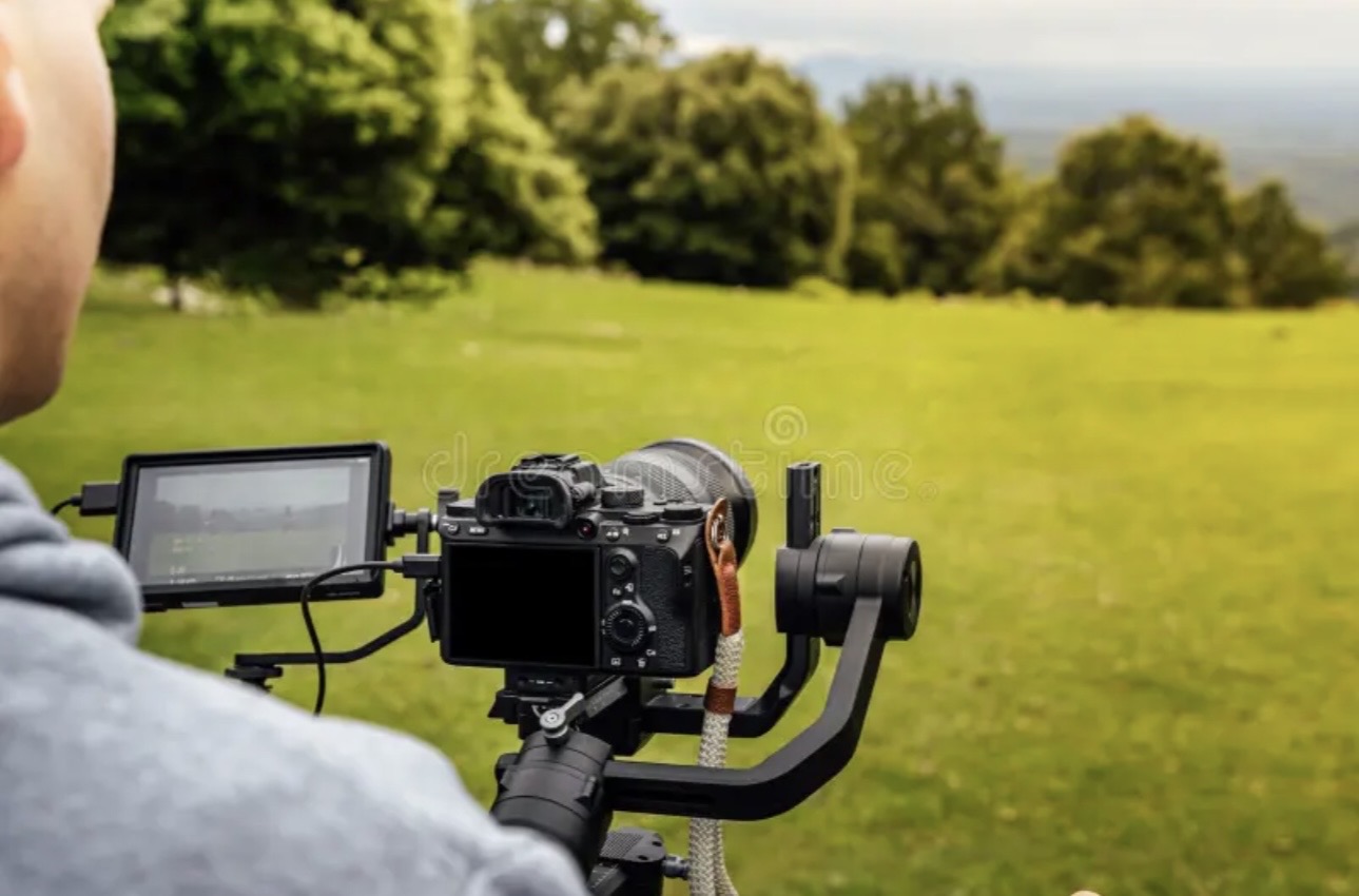 Video production team at work